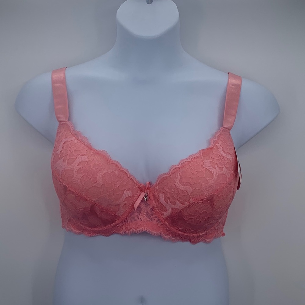 Mopas Padded Lace "Coral" Bra Size 38DD